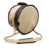 Barton 13X9, Tom Tom Drum Bag - 600D with Faux Leather Trim, Color - Tawny Brown