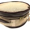 Barton 14X6.5, Snare Drum Bag - 600D with Faux Leather Trim, Color - Tawny Brown